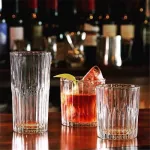 Duratex/Rice Restoring Ancient Ways France Vertical Stripes Iced Coffee Glass The Glass of Whisky