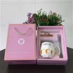 300-400ml Girl Series Water Cup Card Love Rabbit Mug with Carrot Spoon Cup Cup Cup Cup Children Drinkware