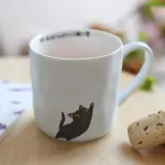 New Japanse Cat Ceramic Cup Arts Cup 380ml Coffee Cup Student Cup