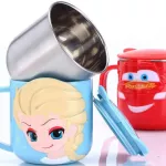 300ml Creative Drink Water Drinkware Juice Cup Stainless Steel Mugs Cute Cartoon Milk Cup for Children