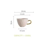 New Creative Mug Nordic Cute Personality Girl Solid Color With Spoon Ceramic Coffee Cup Tea Cup