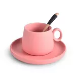 EWAYS 270ml High Quality Ceramic Coffee Mugs Coffee Cup European Style Cappuccino Cup Flower Milk Cups