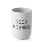 Creative Bathroom Toothbrush Circular Cup Plain Cup Nordic Wind Couple Tooth Good Morning Bathroom Accessories 112