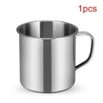6/3/1PCS Outdoor Camping Hiking Tea Mug Cup Stainless Coffee Cup Office School