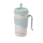 350ml/450ml Creative Rice Husk Fiber Plastic Tumblers Coffee and Mugs Travel Mug Water Bottle Milk Tea Cups Adults S