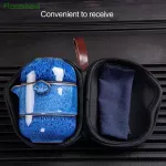 Ceramic Porcelain Teapot Teacups Travel Office Kung Fu Tea Set Teaware Handmade Portable China Set Tea Pot and Cup Set