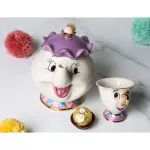 New Cartoon Beauty and the Beast Chip Mug Tea Set Chip Tea Pot and Cup Set Ceramics Cup Xmas