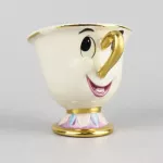 Drop Shipping Cartoon Beauty And The Beast Teapot Mug Mrs Potts Chip Cogsworth Tea Pot Cup Sugar Pot Bowl Clock Lovely Xmas