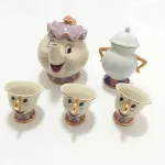 Drop Shipping Cartoon Beauty and the Beast Teapot MUG MRS POTTS CHIP COGSWORTH TEA POT CUGAR POT BOWL COLOCK LOVELY XMAS