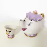 Drop Shipping Cartoon Beauty and the Beast Teapot MUG MRS POTTS CHIP COGSWORTH TEA POT CUGAR POT BOWL COLOCK LOVELY XMAS