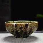 Modern Creative Matcha Bowl Japanese Stoneware Teacup Handmade Teapot Flow Glaze Tea Set Kiln Change Pottery Cup Teaware Lb70101