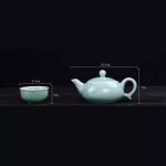 Chinese Kung Fu Tea Set Include 6 Cups 1 Tea Pot Porceladon Fish Teacup Set Teapot Drinkware Ooong Tea Kung Fu Tea Set