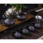 High Quality Kung Fu Tea Set Yixing Teapot Handmade Purple Tea Pot Cup Set Zhmic China Tea Ceremony