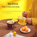 Coffee Mug Warmer Sets Portable 55? USB Electric Heating Cup Mat Cup Office Cartoon Theromeostatic Coffee Cup Theromeostatic Cup