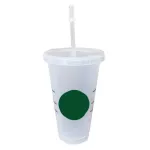 710ml/700ml/473ml Straw Cup With Lid With Logo Color Coffee Cup Reusable Cups Plastic Tumbler Matte Finish Plastic Cup