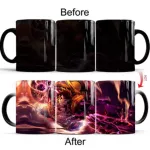 1pcs 350ml One Piece Coffee Mugs Color Change Tea Cup Luffy Zoro Anime Cartoon Novelty For Birthday Party Multiple Styles