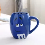New 600ml Mm Beans Coffee Mugs Tea Cups And Mugs Cartoon Cute Mark Large Capacity Drinkware S