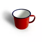 500ml Retro Coffee Mug Personalized Tea Mugs Enamel Cup Office Mug Princed Coating Enamel Drinkware Suitable for Family.