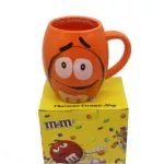 MM Large Capacity Coffee Mugs Breakfast Tea Milk Cups and Mugs with Spoon Ceramic Expression Drinkware 500ml
