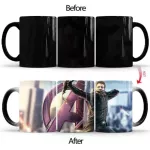 1pcs New Magic Color Changing Mugs Ceramic Coffee Milk Cups Best for Family Children Friends
