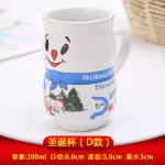 Ity Cartoon Snowman Santa Claus Ceramics Glass Coffee Cup Cup Office Mug Caneca S Cup