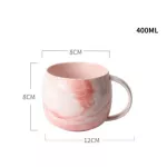Natural Marble Porcelain Coffee Milk Cups and Mugs Pink Breakfast Ceramic Cup Creative Wedding