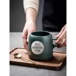 EWAYS European Creative Ce rate Mug Big Capacity Coffee Milk Cup Creative Anniversary