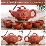 Large Capacity Yixing Zhu Ni Flower Tea Kettle Large Purple Sand Teapot China Set Handmade Ceramic Tea Pot