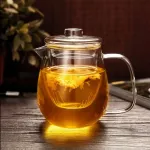 Heat Resistant Glass Tea Pot and Cup Set Glass Teapot with Filter Puer Tea China Set Flower Teapot Kettle Mug