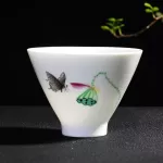 High Quality Hand Painted Ceramic Tea Cup 1PCS China Cup Small Porcelain Tea Bowl Teacup Tea Accessories Drinkware