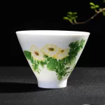 High Quality Hand Painted Ceramic Tea Cup 1PCS China Cup Small Porcelain Tea Bowl Teacup Tea Accessories Drinkware