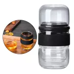 Travel Tea Pot Set China Kung Fu Glass Infuser Teapot Cups W/ Bag