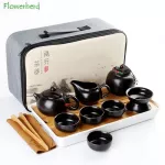 Ceramic Porcelain Kung Fu Tea Set Teaware Tea Pot and Cup Set Travel Tea Set One Pot Four Cup Outdoor Car Portable
