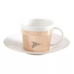 Creative Leopard Anamorphic Cup Mirror Reflection Cup Zebra Mug Luycho Coffee Tea Set with Coaster 90ml-220ml