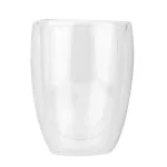 250ml/350ml/450ml Double Layer Wall Clear Glass Tea Cups Bamboo Lid Set Anti-Scalding Glass Coffee Tea Milk Insulation Mugs