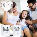 S for Parents 2PC 11oz Mug The HappyS Dad and Mom
