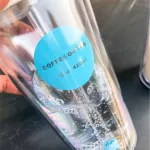 Anti-Scald and Drop-Drop-Resistant Double-Layer Coffee Cup Water Cup 320ml/420ml Trend Creative Clamshell Straw Plastic Mugs with Lid