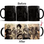 CREATIVE CERATING WATER TEMPERUTURE-SENSITIVE COLOR-ChaNING MUG One Piece Luffy Movie Surrounding Coffee Water Cup