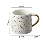 350ml Ceramic Coffee Mug Cup Lemon Cup Home Drinkware Starry Sky Pattern Teacup and Creative Mugs