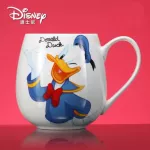 430ml Disney Mickey Family Cup Ceramic Cartoon Milk Breakfast Cute Cups and Mugs Coffee Mugs