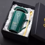 Package Constellation Ceramic Mug Lovers Coffee Mug Coffee Cups With Lid With Spoon Ceramic Coffee Cup Set