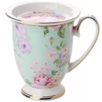 European Pastoral Bone Coffee Milk Milk Milk Creative Floral Painting Water Cup Afternoon Teacup Kitchen S