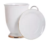 European Pastoral Bone China Coffee Milk Mug Ceramic Creative Floral Painting Water Cup Afternoon Teacup Drinkware S
