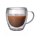 Coffee Mug Double Wall Glass Cups 1PC Heat Resistant Kitchen Supplies Vodka Wine Mug Drinkware Glass Coffee Cup