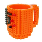 1pc 12oz Coffee Mug Build-On Brick Mug Type Building Blocks Diy Block Puzzle Mug Drinkware Drinking Mug 11 Colors