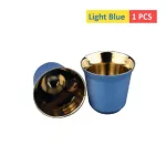80ml Double Wall Stainless Steel Espresso Cup Insulation Nespresso Pixie Coffee Cup Capsule Shape Cute Cup Coffee Mugs