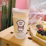 450ml Cute Frosted Glass Water Cup Cup Cup Cup Cup Cup Coffee