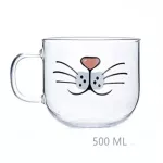 Creative Glass Mug Transparent Double Walls Glass Mug Cartoon Bear Coffee Mug Juice Cute Cup Mug For Girlfriend