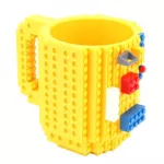 1PC 12oz Coffee Mug Brick Mug Type Building Blocks Cup DIY Block Puzzle Mug Drinkware Drinking Mug 11 Colors