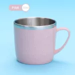 Worthbuy Creative Kids Water Mug 304 Stainless Steel Tea Coffee Mug for Children Water Cup Handle Kitchen Drinkware